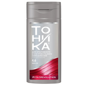 شامپو رنگ مو تونیکا شماره4.6حجم ۱۵۰ میلی لیتر رنگ قرمز بلوطیHair color shampoo