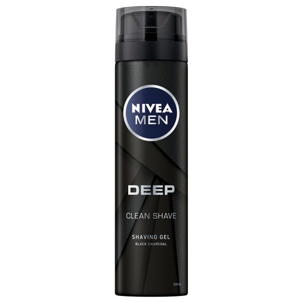 ژل اصلاح نیوآ مدل Deep حجم Nivea Men Deep Clean Shave 200ml