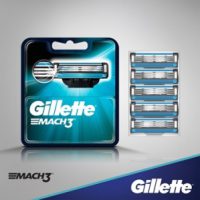 تیغ یدک اصلاح ژیلت مدل مچ تری Gillette Mach3 5Pcs