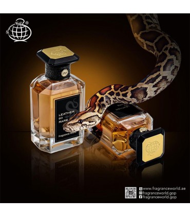 ادکلن اسپرت فراگرنس ورد مدل لدر سو رر | Fragrance World Leather So Rare حجم 100ml